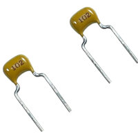 C322C102K2G5CA Ce rCap 1nF 200V C0G R=5 mm R5.0 KEMET
