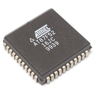 AT87F52-16JC AT89S52 SMD-PLCC44 ATMEL USED