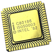 C80186-6 SMD-LCC68-CG INTEL USED