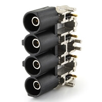 59S20Z-40MT5-A RF CONNECT PLUG PC-BOARD BLACK THT ROSENBERGE