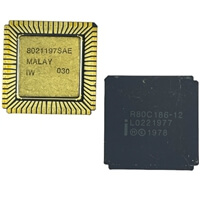 R80C186-12 MCU 16-Bit 12MHz SMD-LCC68-CG INTEL USED
