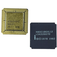 R80C186XL12 CMOS 16-Bit 12MHz UPC SMD-LCC68-CG INTEL USED