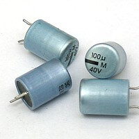 100uF-40V 100uF 40V Electrolytic RADIAL PHILIPS CUT