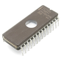D27256 256Kbit UV EPROM DIP28CW INTEL USED