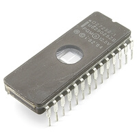 D27256-1 256Kbit UV EPROM DIP28CW INTEL USED