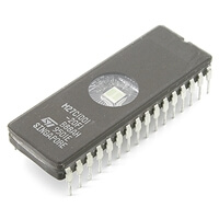 M27C1001-20F1 1Mbit UV EPROM DIP32CW STM USED