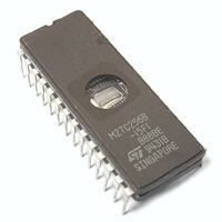 M27C256B-15F1 256Kbit UV EPROM DIP28CW STM USED