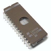 NMC27C256Q-200 256Kbit UV EPROM DIP28CW NSC USED