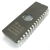 TMS27C020-15JL 2MBit UV EPROM DIP32CW TI USED