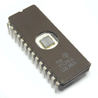 TMS27C256JL 256Kbit UV EPROM DIP28CW TI USED
