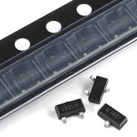 FDV301N N-FET 25V 0.2A 0.35W SMD-SOT23 FAIRCHILD