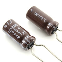 KME25VB47 47uF 25V Electrolytic RADIAL NIPPONCHEM