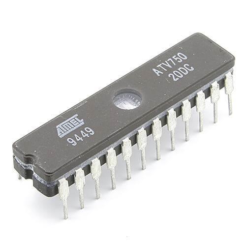 ATV750-20DC UV PLD 20ns CMOS DIP24LCW ATMEL