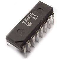 V4042D Quad D Trigger ICs_HEF4042BP DIP16 RFT