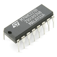 M74HC221B1 Dual Mono Multivibrator DIP16 STM