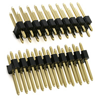 M20-070030W1045 Connector 2 x 10 Pin Gold THT HARWIN
