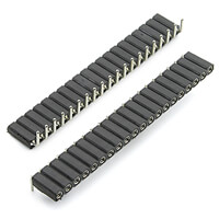 PCB-CONNECTOR-ANGLE Socket 20 Pin R=2.54mm THT XUNDA