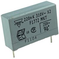 F17724222000 MKT 220nF 310VAC X2 10% R=22.5 R22.5 VISHAY